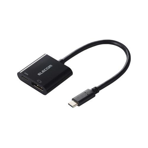 ELECOM AD-CDPPDBK2 Type-C映像変換アダプタ/ TypeC-DisplayPo...