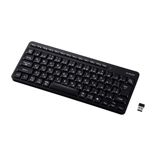 ELECOM TK-QT11MDMBK キーボード/ 無線2.4GHz/ 静音/ ミニサイズ/ メン...