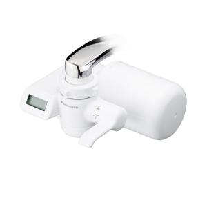 パナソニック 混合水栓サラサラワイドシャワー浄水器一体 ホワイト