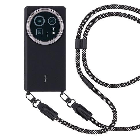 XN-Z05SG-B AQUOS sense9 pro用 SHARP純正ショルダーストラップケース