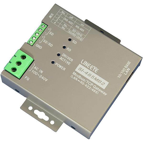 ラインアイ SI-485MB2-L Modbus TCPゲートウェイ 絶縁・壁掛タイプ