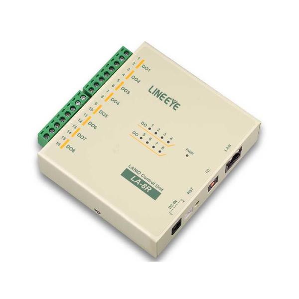 ラインアイ LA-8R LAN接続型デジタルIOユニット リレー接点8出力