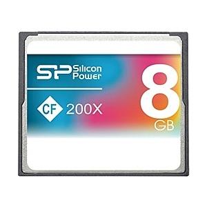 シリコンパワー SP008GBCFC200V10 コンパクトフラッシュカード 200倍速 8GB 　5年保証｜podpark