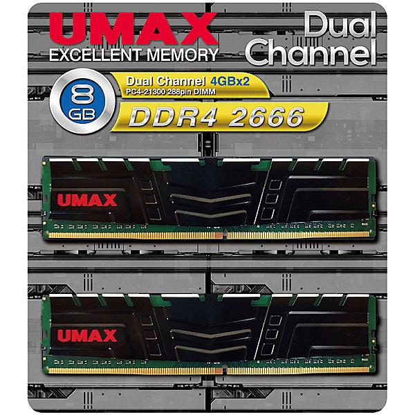 UMAX UM-DDR4D-2666-8GBHS デスクトップPC用メモリー UDIMM DDR4-...