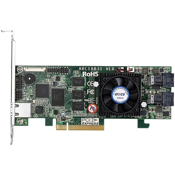 ARECA ARC-1883i SAS/ SATA RAIDカード 8ポート PCIe3.0、On-...