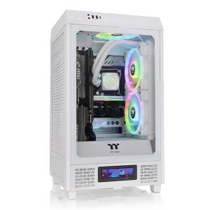 Thermaltake CA-1X9-00S6WN-00 ミニタワーPCケース The Tower 200 Snow