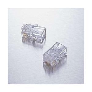 ELECOM LD-RJ45TY100 RJ45コネクタ/ ヨリ線仕様/ 100個入り