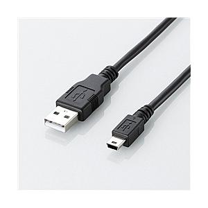 ELECOM U2C-JM50BK エコUSB2.0ケーブル/ A-miniBタイプ/ エコ/ 5m/ ブラック｜podpark