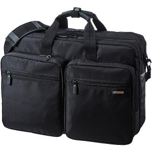 サンワサプライ BAG-3WAY22BK 3WAYビジネスバッグ（15.6インチワイド・ブラック・出張用・大型）｜podpark