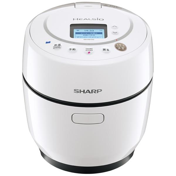 SHARP KN-HW10G-W 水なし自動調理鍋 ヘルシオホットクック 1L ホワイト系