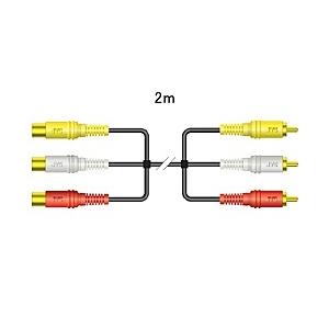 JVCケンウッド VX-80G ピンジャックX3-ピンプラグX3（2M）
