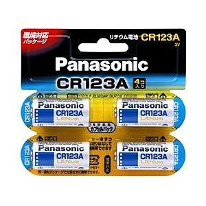 Panasonic CR-123AW/4P カメラ用リチウム電池 3V CR123A 4個パック｜podpark