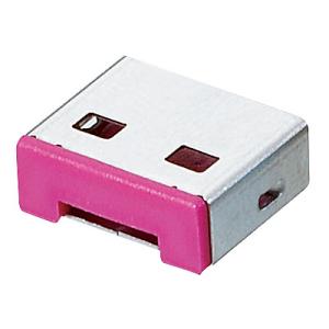 プリンストン PUS-PLC5PK USBポートロック専用コネクタ 5個セット （ピンク）｜podpark