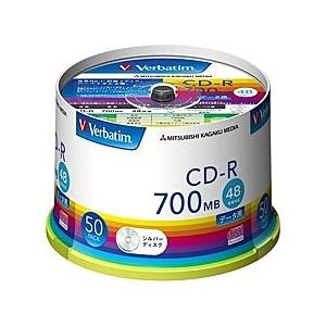 Verbatim SR80FC50V1 CD-R 700MB PCデータ用 48倍速対応 50枚スピ...