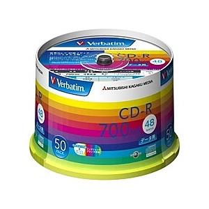 Verbatim SR80SP50V1 CD-R 700MB PCデータ用 48倍速対応 50枚スピ...
