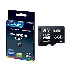 Verbatim MHCN8GJVZ1 microSDHCカード 8GB Class10 （SDアダプター無し）｜podpark