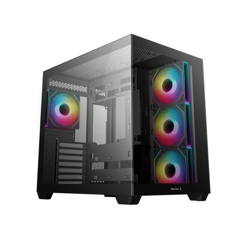 Deepcool R-CG530-BKADA4-G-1 CG530 4F/ ピラーレスデザインPCケ...