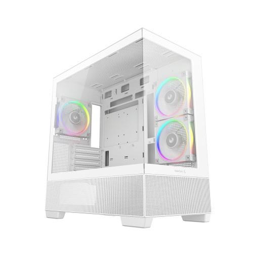 Deepcool R-CG380-WHAGM3-G CG380 3F WH/ パノラマデザインPCケ...