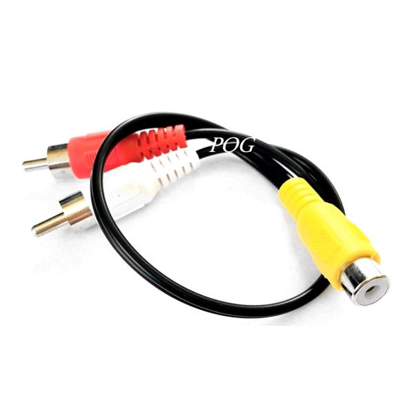 POG-MAX RCA モノラル メス 黄  RCA ステレオ 赤白 オス 変換 オーディオケーブル...