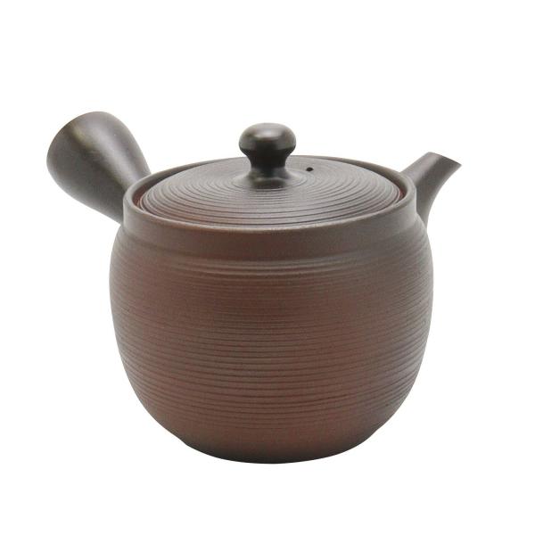 常滑焼急須【機能急須/Hiメッシュ】晶光園 窯変 千段 3合 急須 常滑焼 急須 茶色  茶器 ティ...