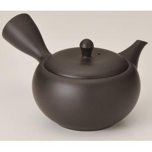 常滑焼 都築青峰作 焼き締め 秋桜 急須 ささめ 270cc Y9| 送料無料