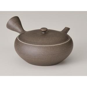 笹岡豊山造 万古焼亀鶴松竹梅細密彫刻横手式急須 茶注 煎茶器 陶芸