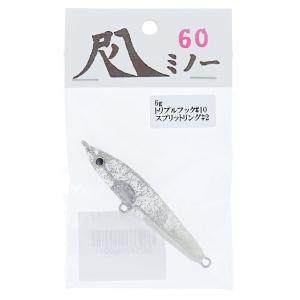 アウトレット】 ルアー 尺八ミノー60 6g #04 クリア赤ラメ : 釣具の