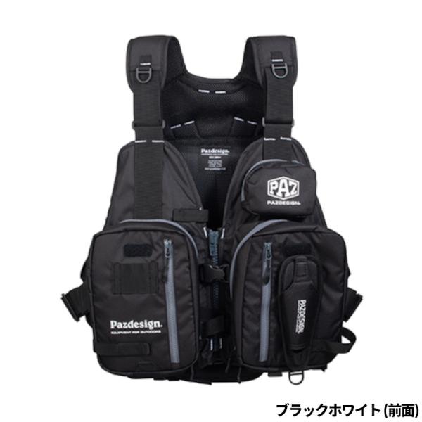 Pazdesign ライフジャケット SLV-035 PSLオールラウンドベスト ブラックホワイト
