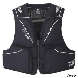 【現品限り】 ダイワ ウェア DV-3023 フィッシングショートベスト M ブラック｜point-eastjapan