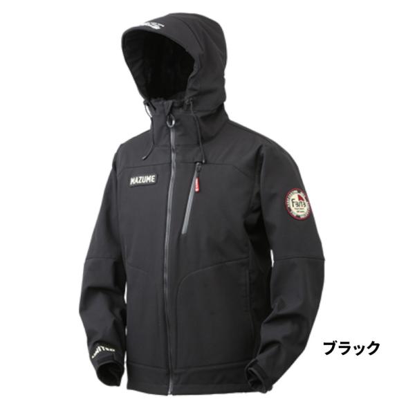 オレンジブルー 防寒ウェア マズメ ウインドカットジャケット L ブラック MZFW-726