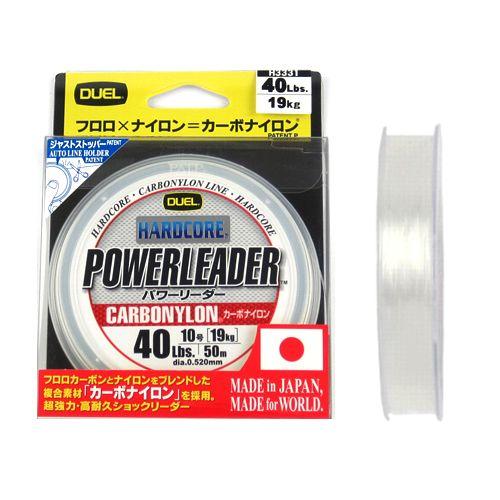 デュエル ハードコア パワーリーダー ＣＮ ５０ｍ ４０ｌｂ ナチュラルクリアー