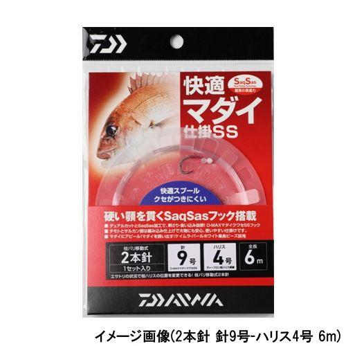 ダイワ 快適マダイ仕掛ＳＳ １本針 針９号−ハリス４号 ６ｍ