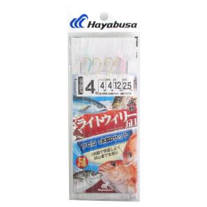 海戦ウィリー五目 ライトウイリー フロロ 2本鈎2セット SN173 針4号-ハリス4号