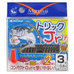 まるふじ トリックJr P-015 針4号-ハリス0.8号【メール便