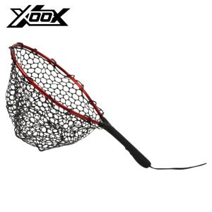 XOOX ラバーランディングネット ショート L レッドの高価買取価格