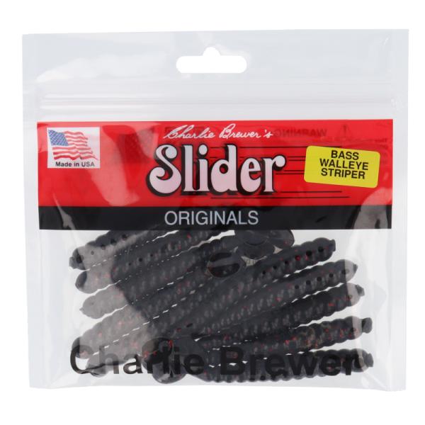 ワーム スライダー）３バスグラブブラックレッドＧ【ゆうパケット】