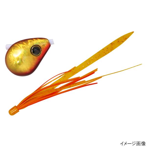 ジャッカル タイラバ 爆流 鉛式ビンビン玉スライド 200g レッドゴールド/エビオレT+