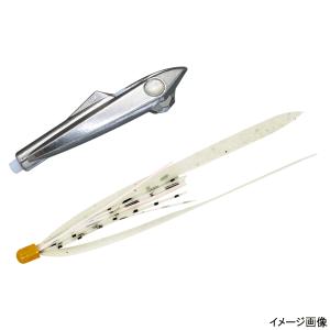 ジャッカル インチク ビンビンロケット 45g メッキシルバー/シラスクリアーT+【ゆうパケット】｜point-i