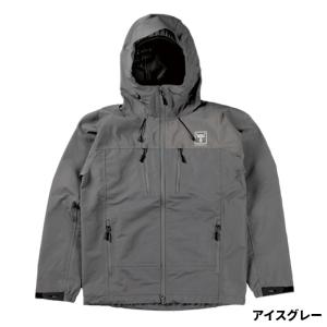 ジャッカル 防寒 ウェア ハードシェルジャケット XL アイスグレー