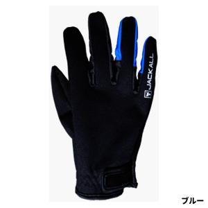 ジャッカル 防寒ウェア バーサタイルグローブ ファイブフィンガー M ブルー