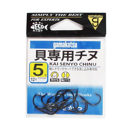 【現品限り】 がまかつ 貝専用チヌ ５号 黒【ゆうパケット】