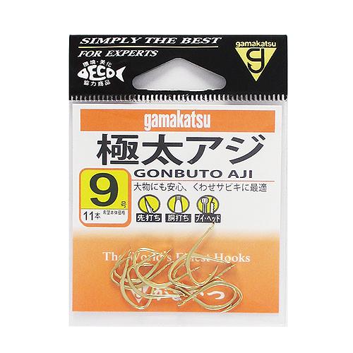 がまかつ 極太アジ ９号 金【ゆうパケット】