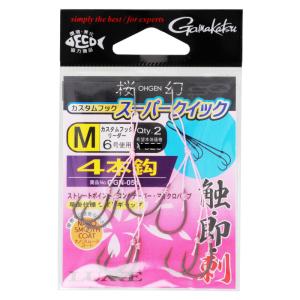 ラグゼ 糸付 桜幻 カスタムフック スーパークイック 4本鈎 M OGN051