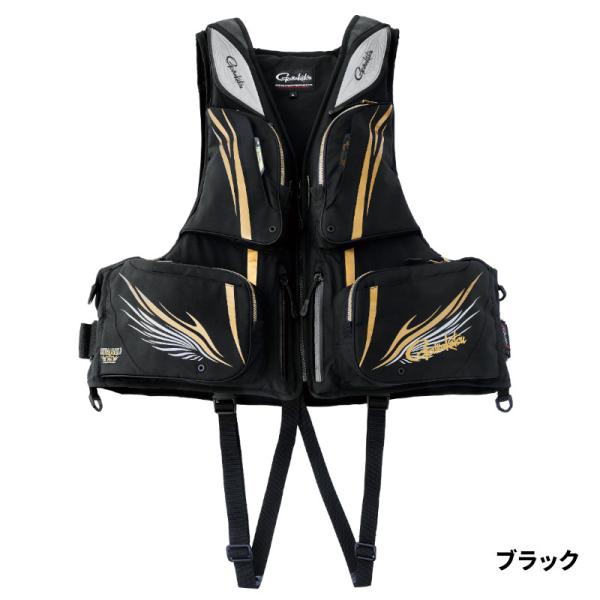 がまかつ ライフジャケット アルテマシールドプロ フローティングベスト LL ブラック GM2197