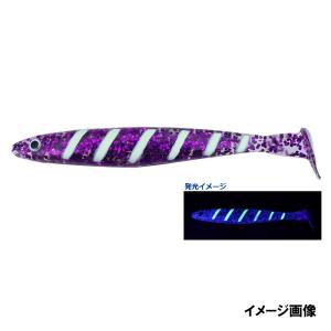 ダイワ ワーム サムライ太刀 キビナゴシャッド 105 紫ラメゼブラ｜point-i