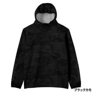 【アウトレット】 ダイワ 防寒ウェア ストレッチフーディーシャツ M ブラックカモ DE-9222