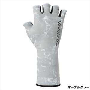 ダイワ グローブ DG-6625 リアルフィットグローブII L マーブルグレー 5本切【ゆうパケット】｜釣具のポイント