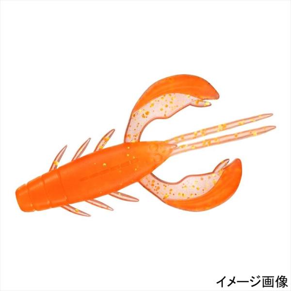 ダイワ ワーム ミドルゲーム ドラミングクロー 2.4インチ クリアオレンジゴールド【ゆうパケット】