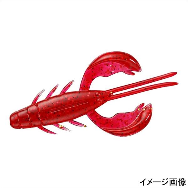 ダイワ ワーム ミドルゲーム ドラミングクロー 2.4インチ アカキン【ゆうパケット】