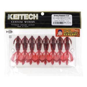 KEITECH（ケイテック） ワーム クレイジーフラッパー 2.4インチ 520